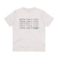 organic classic a little dose of happy t-shirt in cream heather grey - a little dose of happy