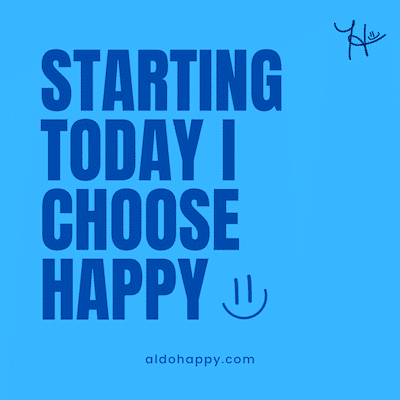 inspirational quote by a little dose of happy that says "Starting today, I choose happy"